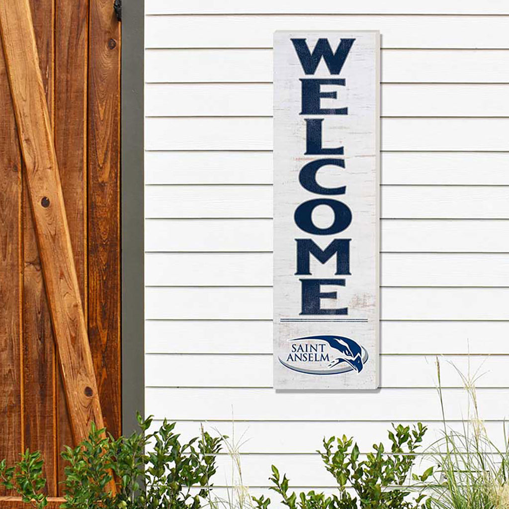 10x35 Indoor Outdoor Sign WELCOME Saint Anselm College Hawks