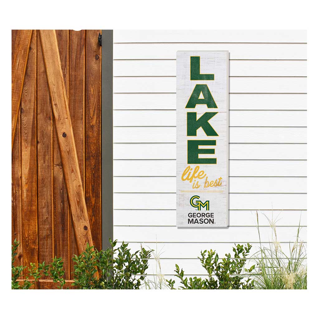 10x35 Indoor Outdoor Sign LAKE Life George Mason Patriots