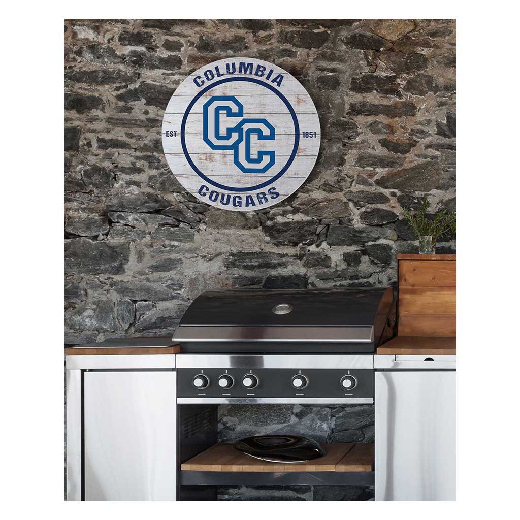 20x20 Indoor Outdoor Weathered Circle Columbia College Cougars