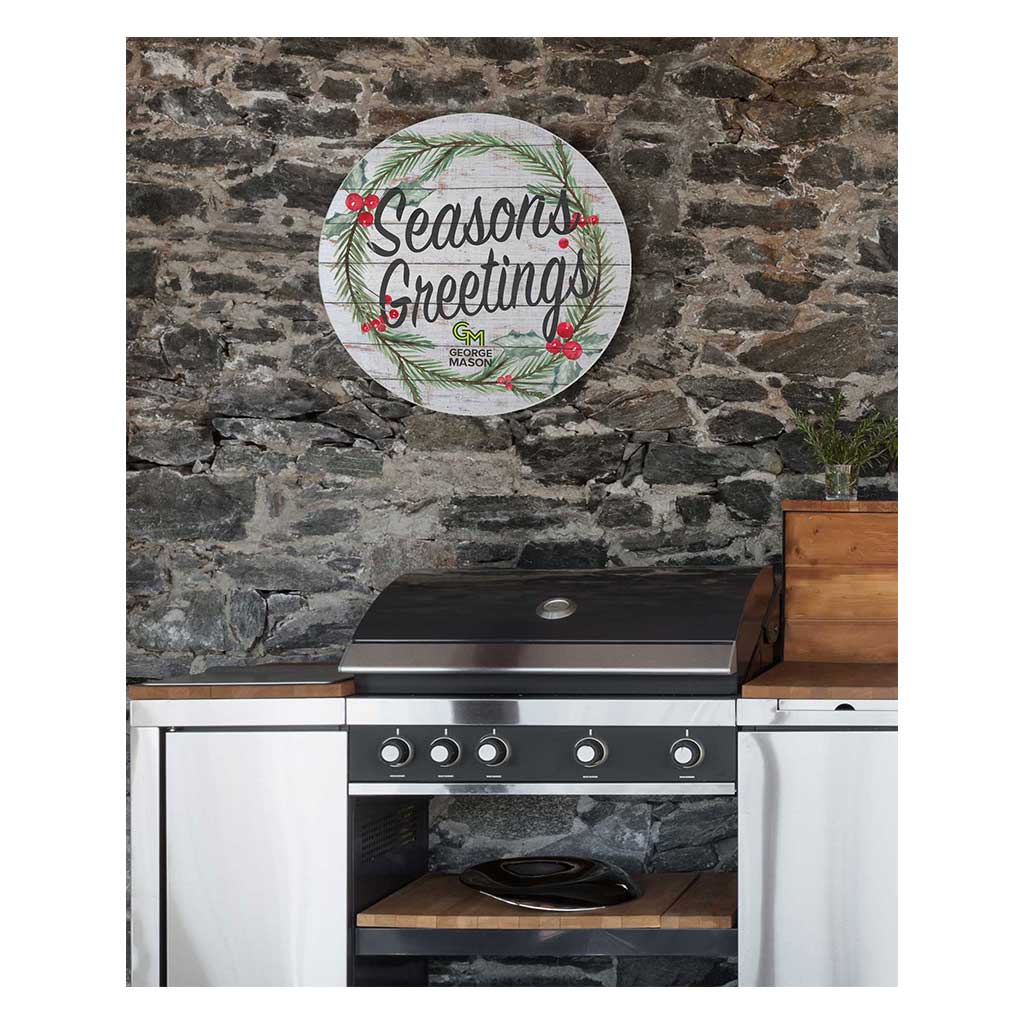 20x20 Indoor Outdoor Seasons Greetings Sign George Mason Patriots