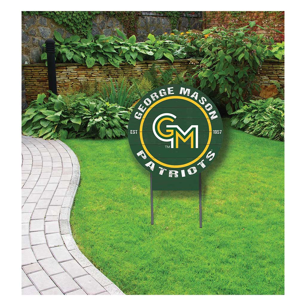 20x20 Circle Color Logo Lawn Sign George Mason Patriots