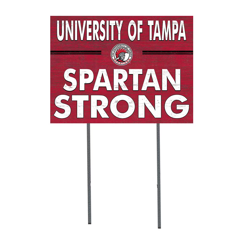 18x24 Lawn Sign I Chose Team Strong University of Tampa Spartans