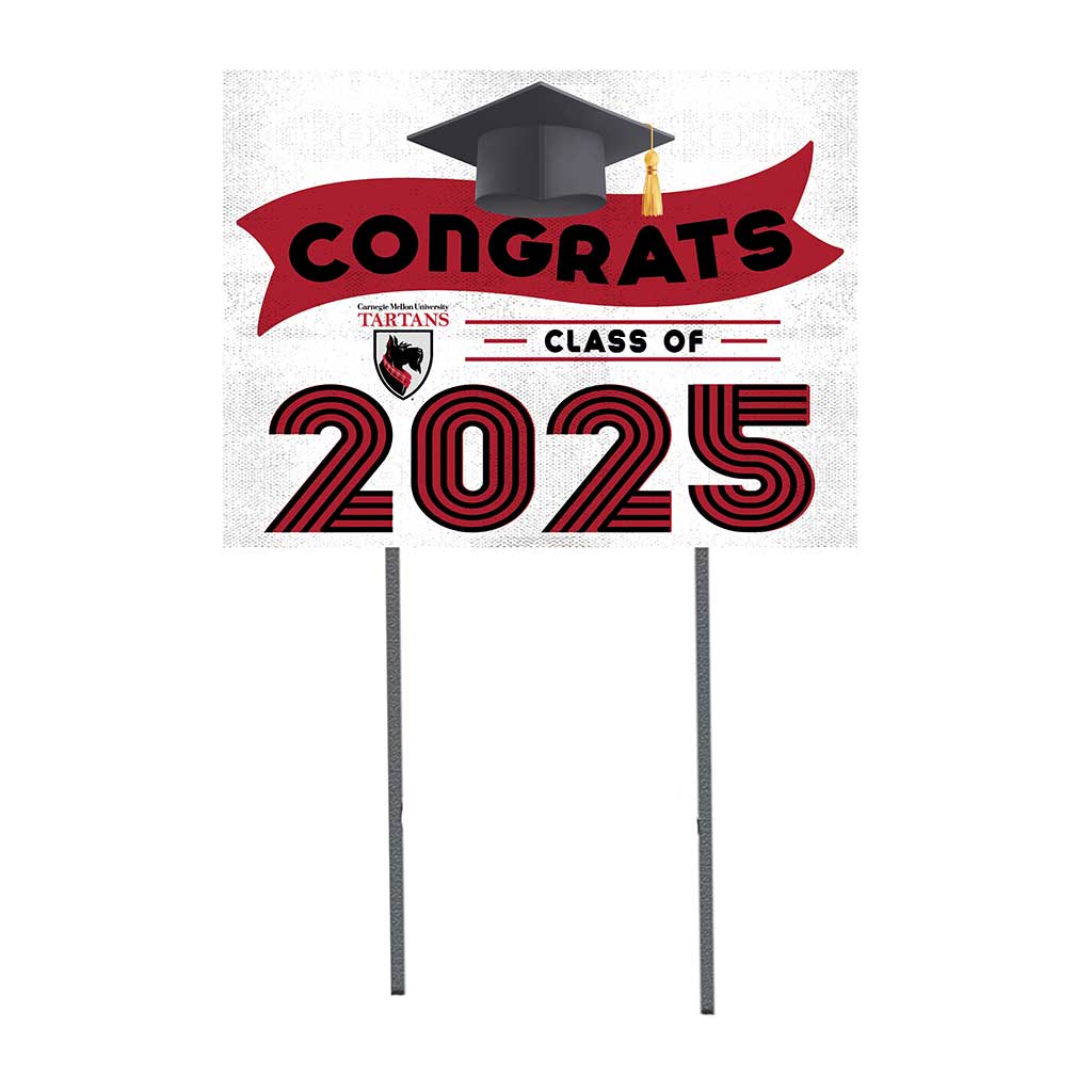 18x24 Carnegie Mellon Tartans Class of 2025 Lawn Sign