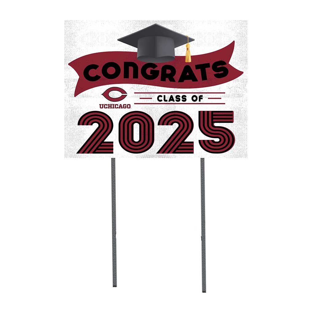 18x24 Chicago Maroons Class of 2025 Lawn Sign