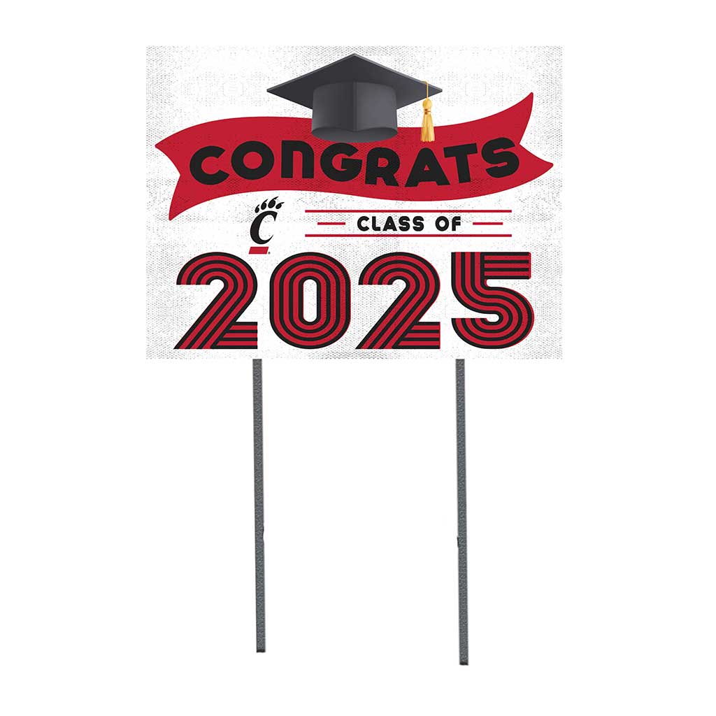 18x24 Cincinnati Bearcats Class of 2025 Lawn Sign