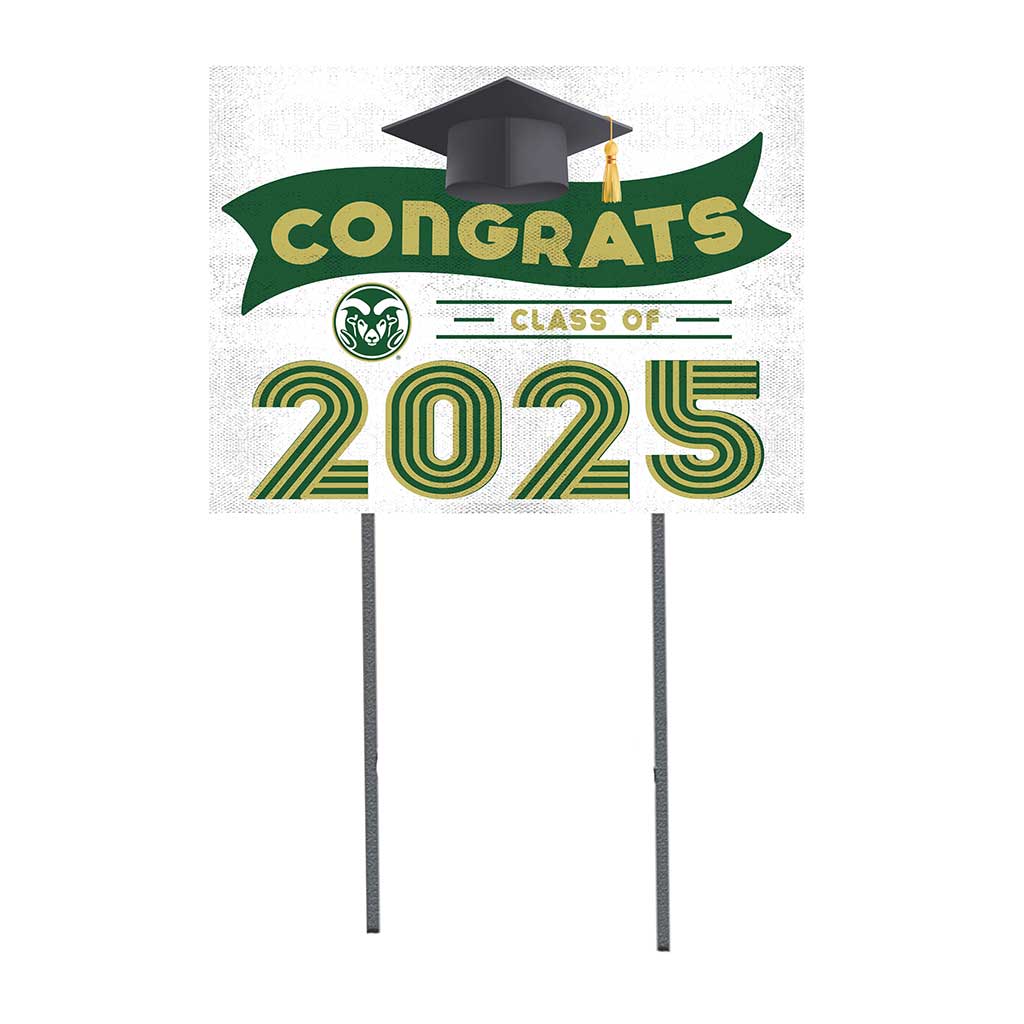 18x24 CSU Fort Collins Rams Class of 2025 Lawn Sign