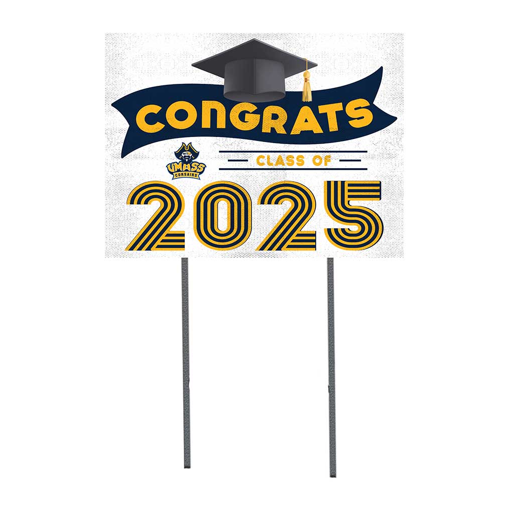 18x24 UMASS Dartmouth Corsairs Class of 2025 Lawn Sign