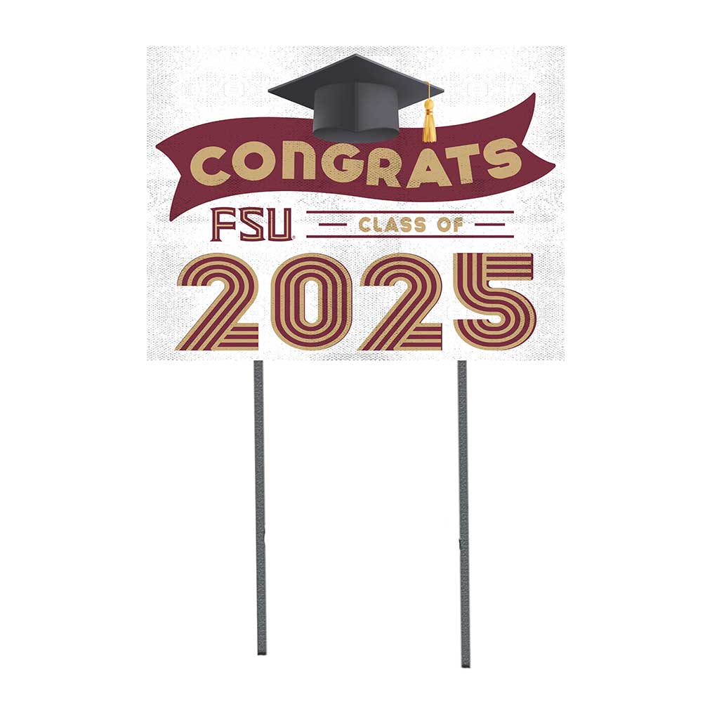 18x24 Florida State Seminoles Class of 2025 Lawn Sign