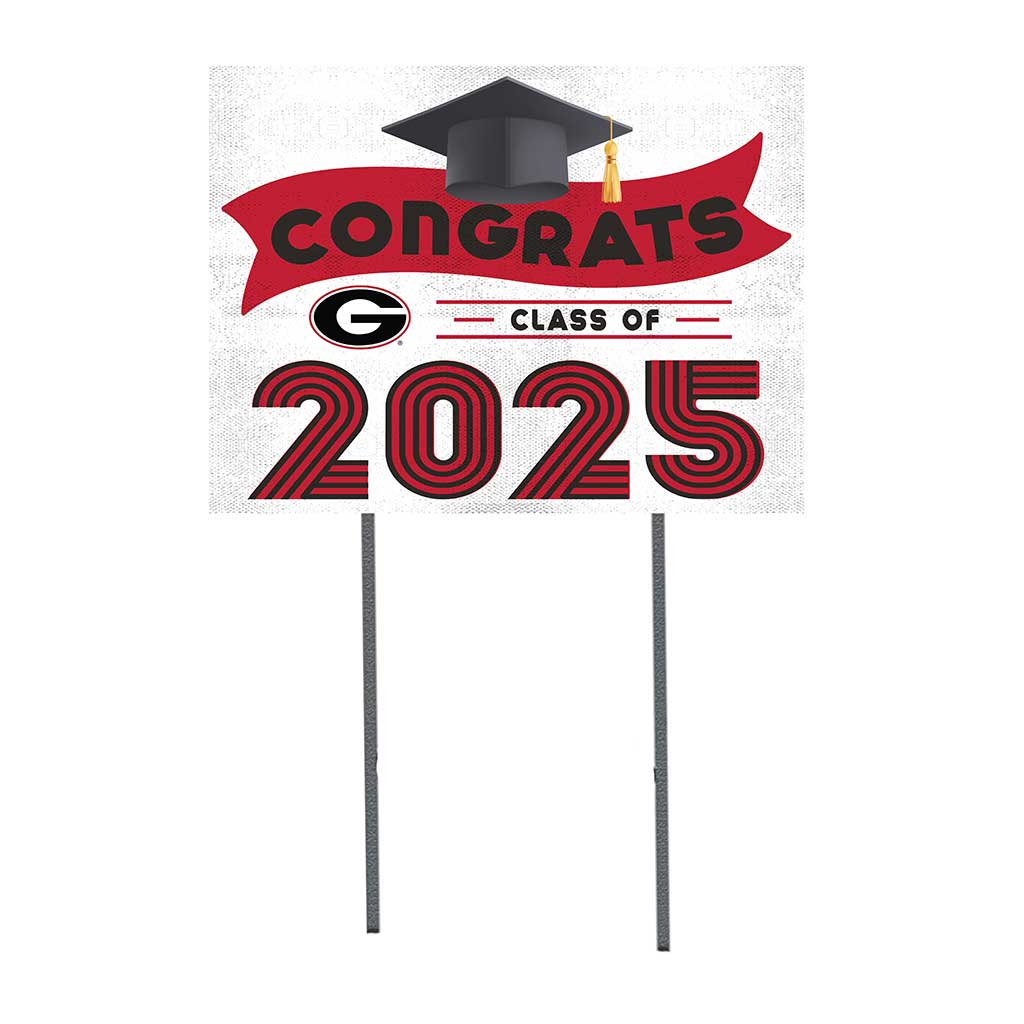 18x24 Georgia Bulldogs Class of 2025 Lawn Sign
