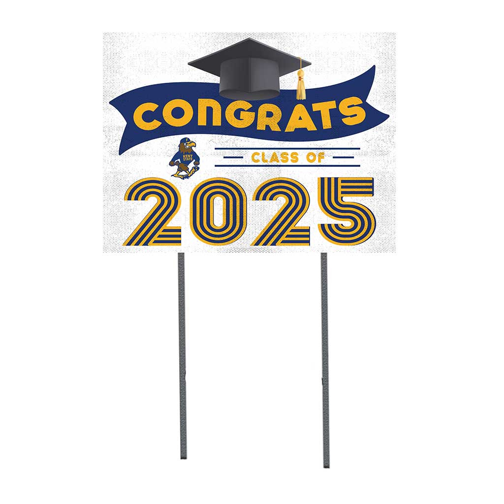 18x24 Kent State Golden Flashes Class of 2025 Lawn Sign