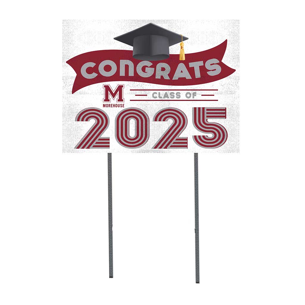18x24 Morehouse Maroon Tigers Class of 2025 Lawn Sign