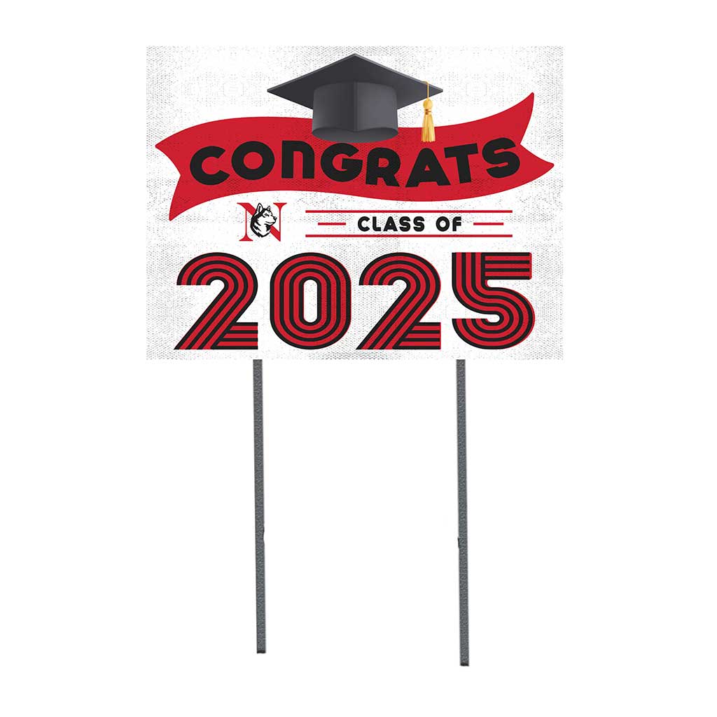 18x24 Northeastern Huskies Class of 2025 Lawn Sign