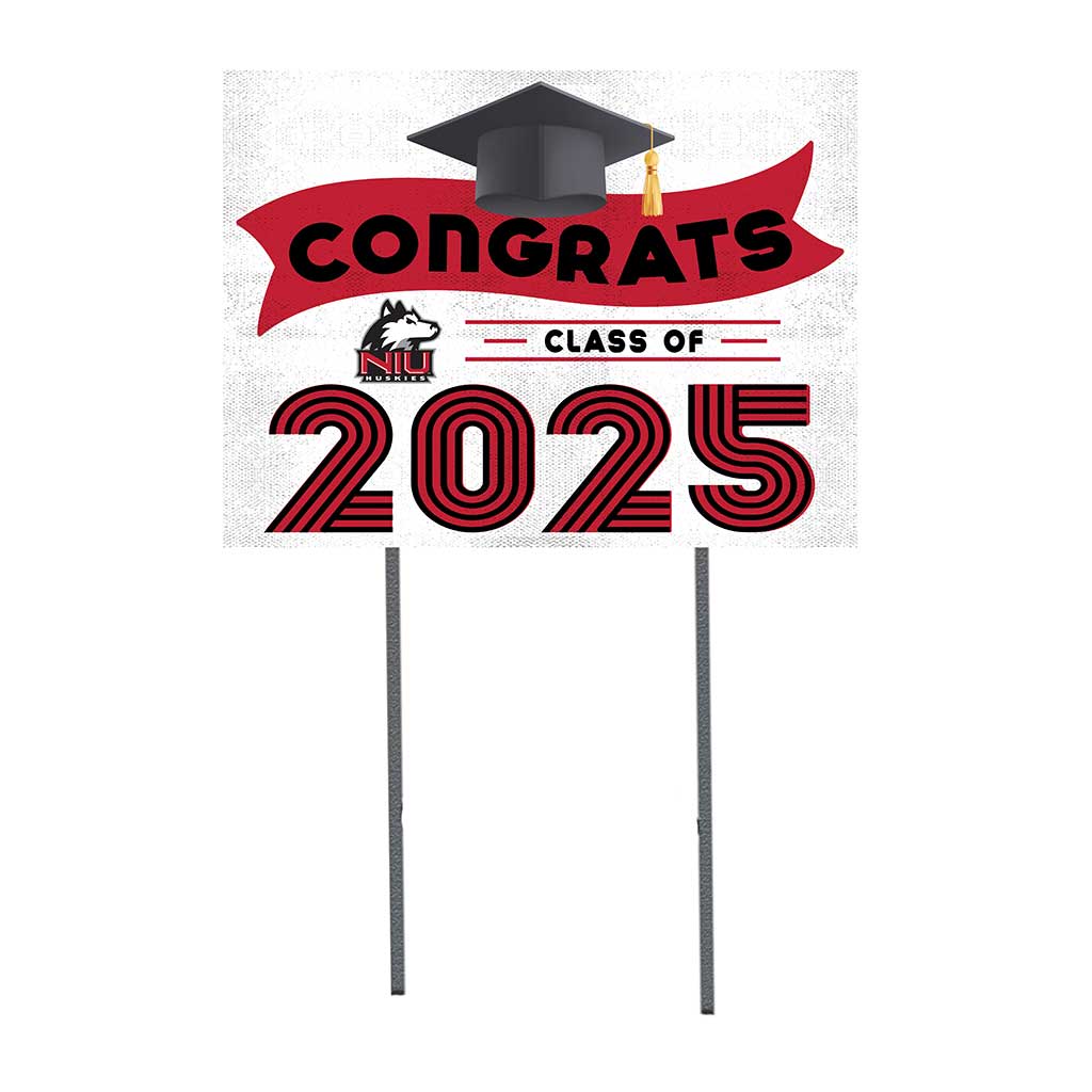 18x24 Northern Illinois Huskies Class of 2025 Lawn Sign