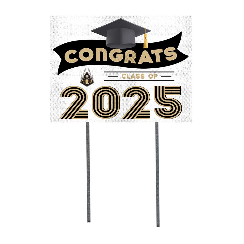 18x24 Purdue Boilermakers Class of 2025 Lawn Sign