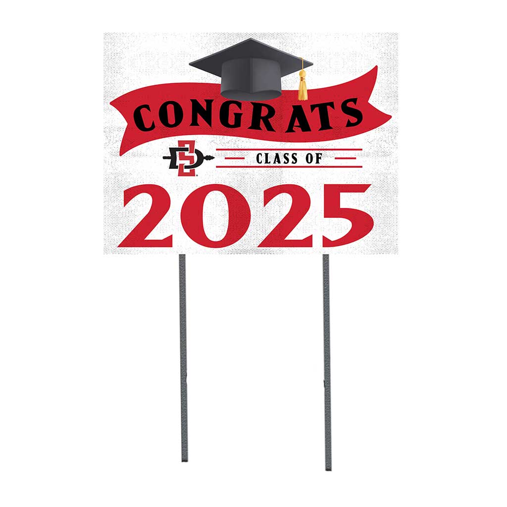18x24 San Diego State Aztecs Class of 2025 Lawn Sign