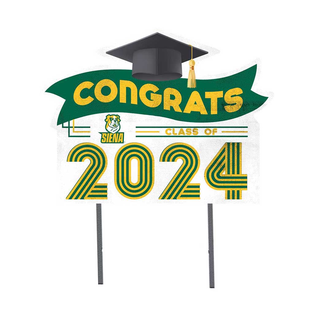 18x24 Congrats Graduation Lawn Sign Siena College Saints