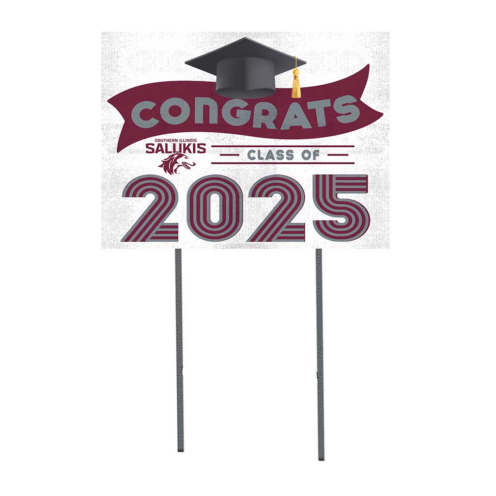 18x24 Southern Illinois Salukis Class of 2025 Lawn Sign