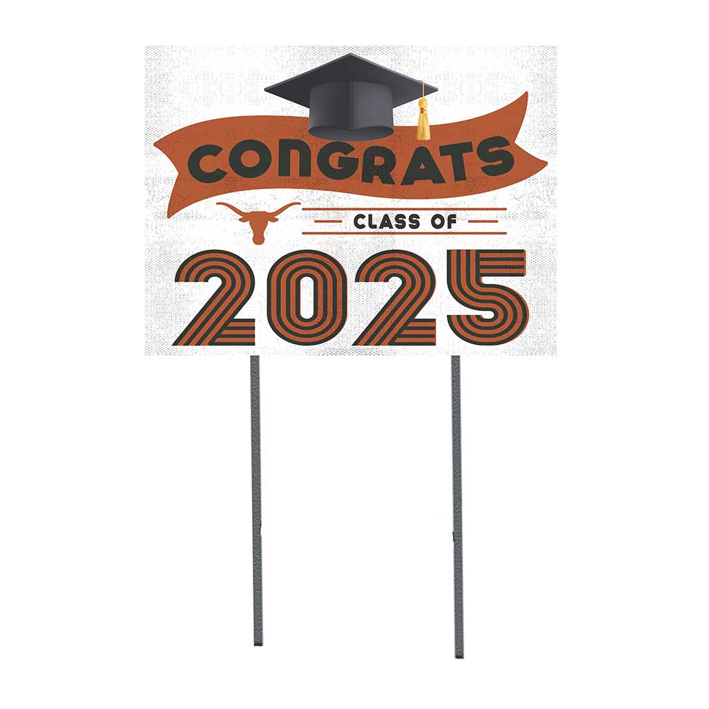 18x24 Texas Longhorns Class of 2025 Lawn Sign