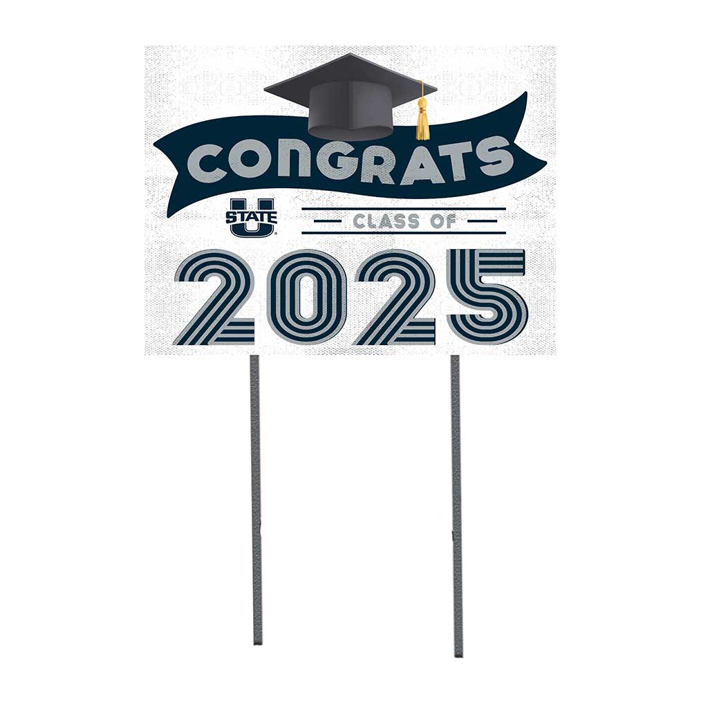 18x24 Utah State Aggies Class of 2025 Lawn Sign