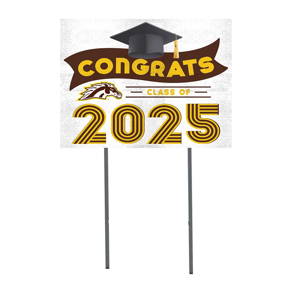 18x24 Western Michigan Broncos Class of 2025 Lawn Sign