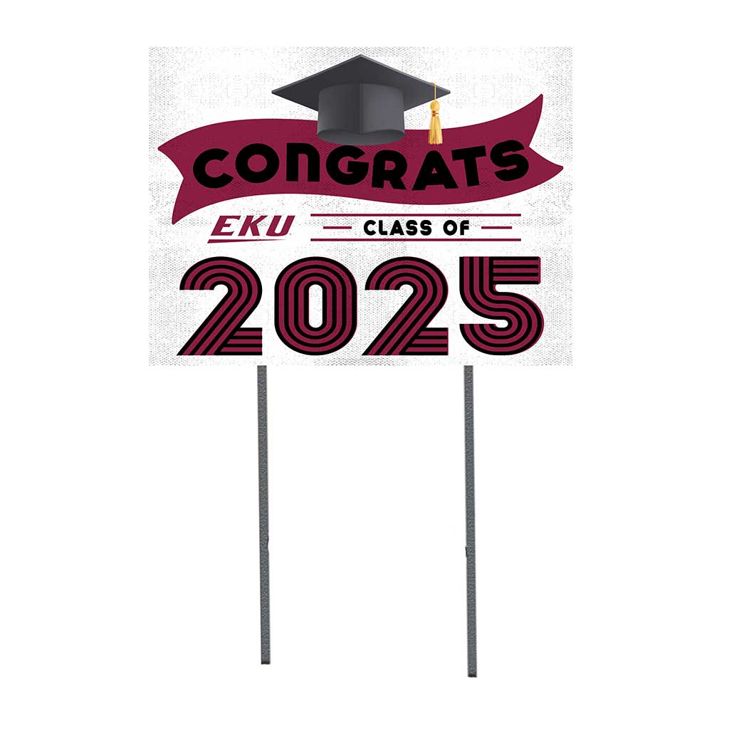 18x24 Eastern Kentucky Colonels Class of 2025 Lawn Sign