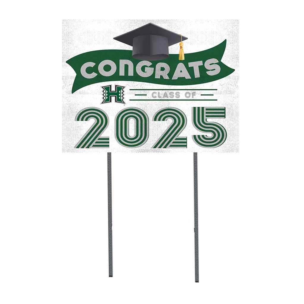 18x24 Hawaii Warriors Class of 2025 Lawn Sign
