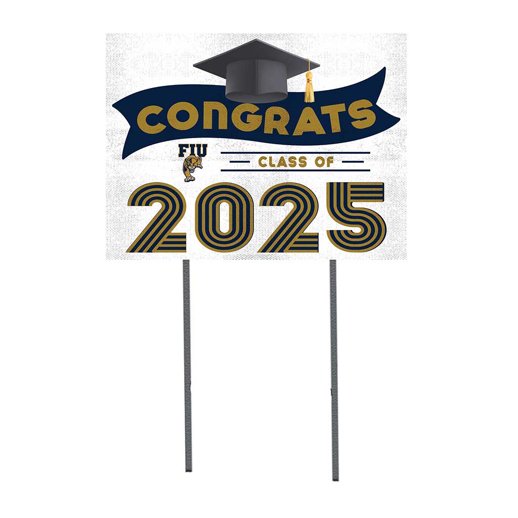 18x24 FIU Golden Panthers Class of 2025 Lawn Sign