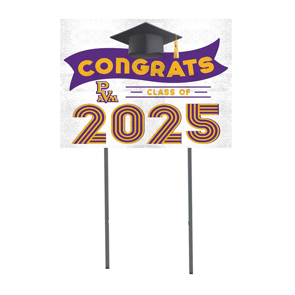 18x24 Prairie View A&M Panthers Class of 2025 Lawn Sign