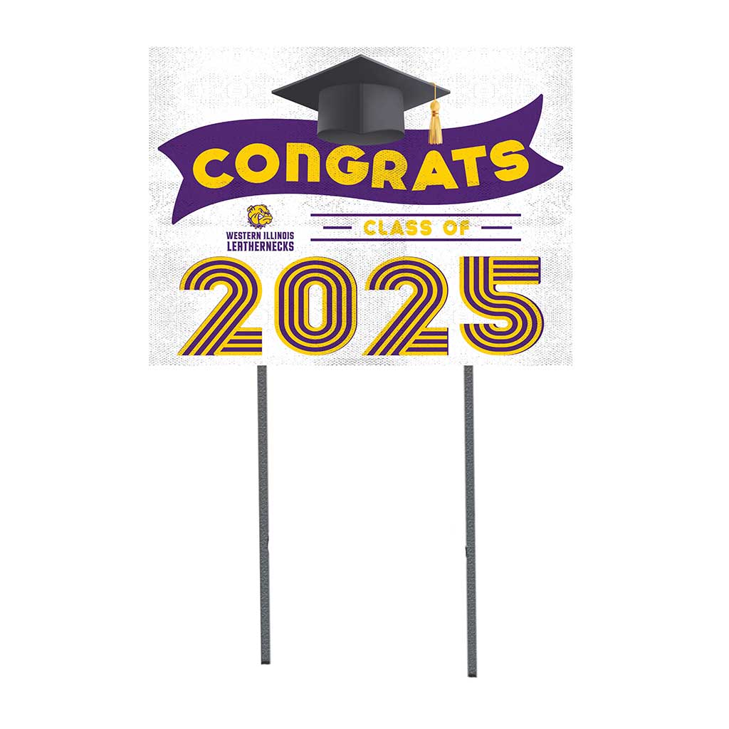 18x24 Western Illinois Leathernecks Class of 2025 Lawn Sign