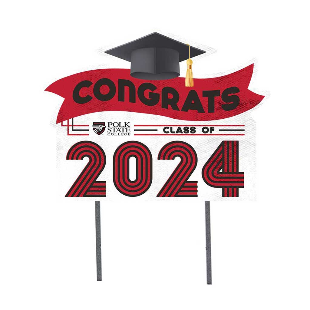 18x24 Congrats Graduation Lawn Sign Polk State College Eagles