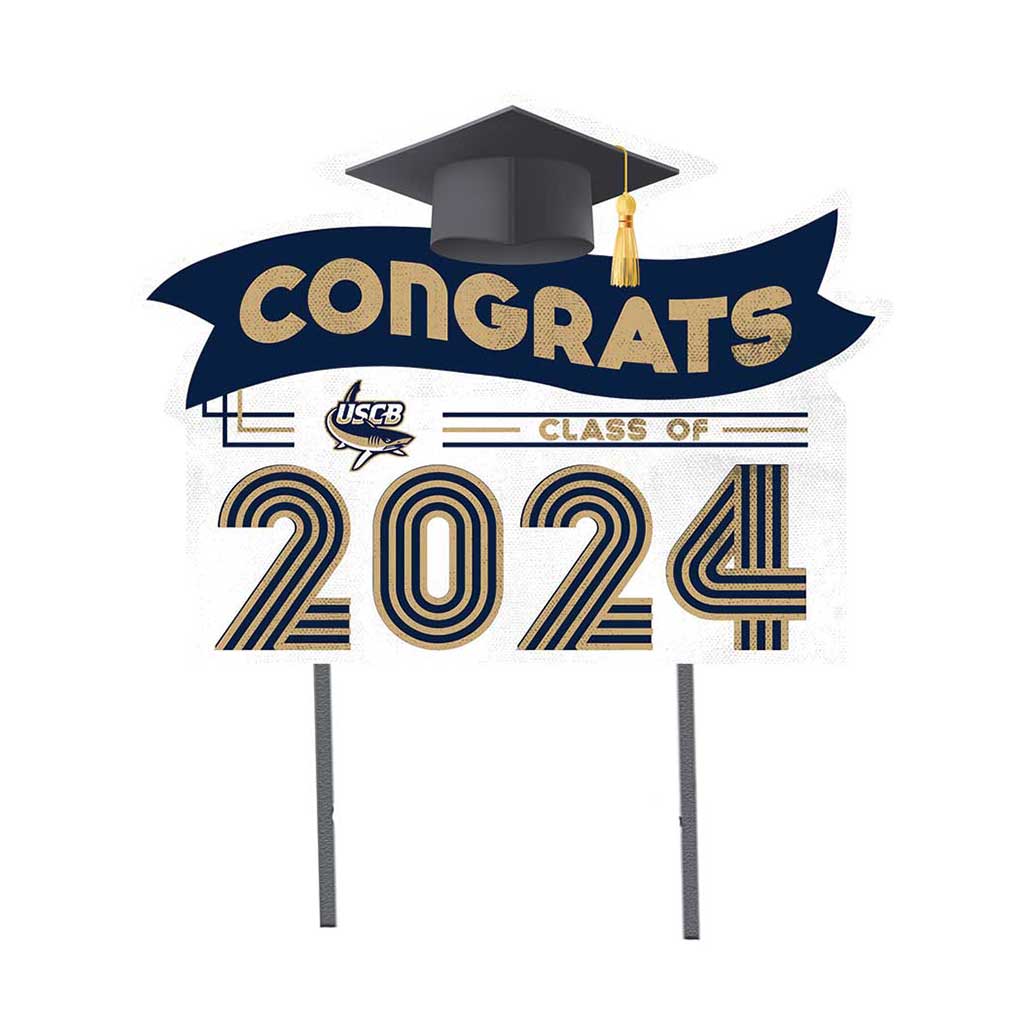 18x24 Congrats Graduation Lawn Sign South Carolina - Beauford Sand Sharks