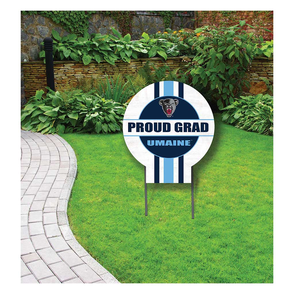 20x20 Maine Black Bears Proud Grad Lawn Sign