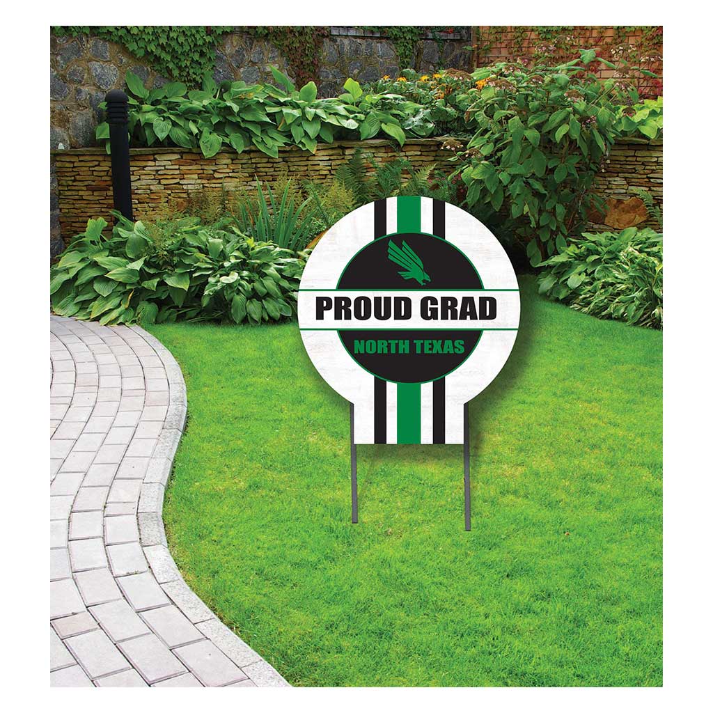 20x20 North Texas Mean Green Proud Grad Lawn Sign