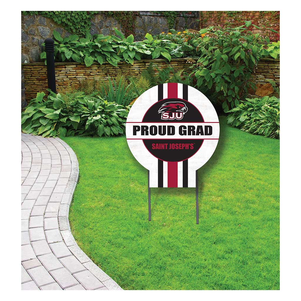 20x20 Saint Joseph's Hawks Proud Grad Lawn Sign