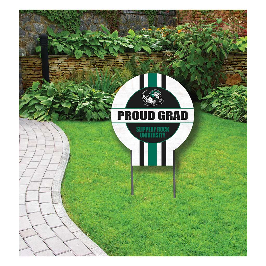 20x20 Slippery Rock The Rock Proud Grad Lawn Sign