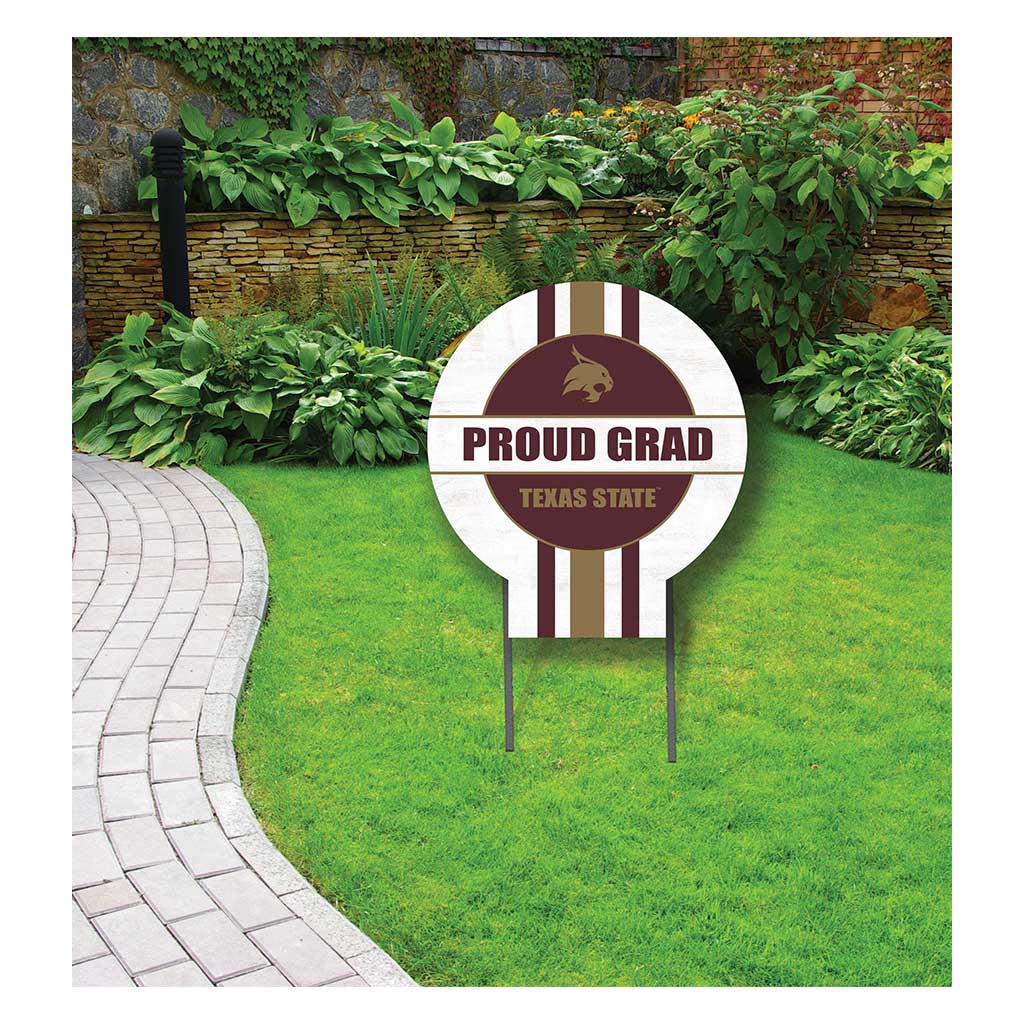 20x20 Texas State Bobcats Proud Grad Lawn Sign