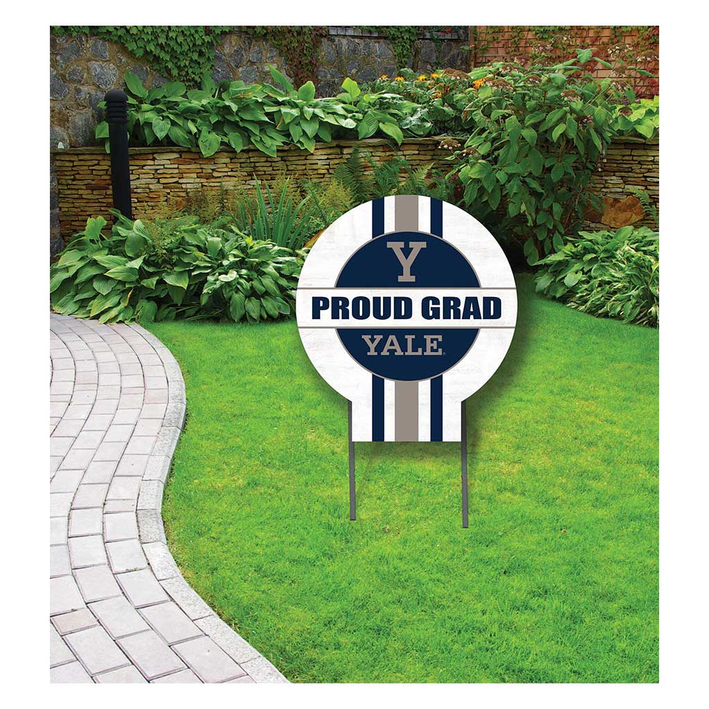20x20 Yale Bulldogs Proud Grad Lawn Sign