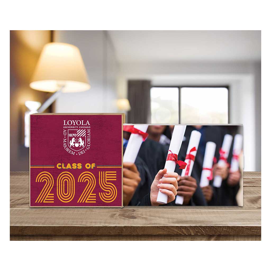 Loyola Chicago Ramblers Class of 2025 Floating Picture Frame
