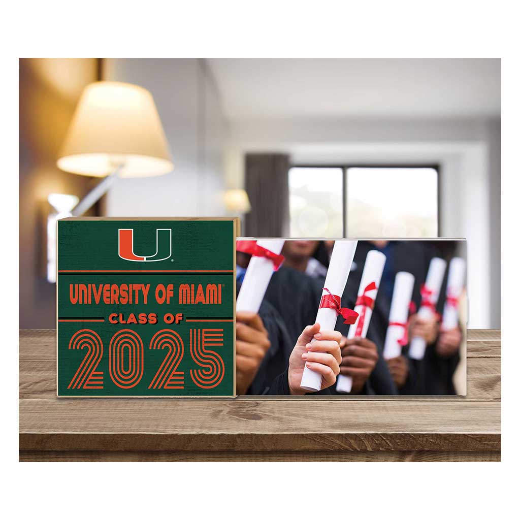 Miami Hurricanes Class of 2025 Floating Picture Frame