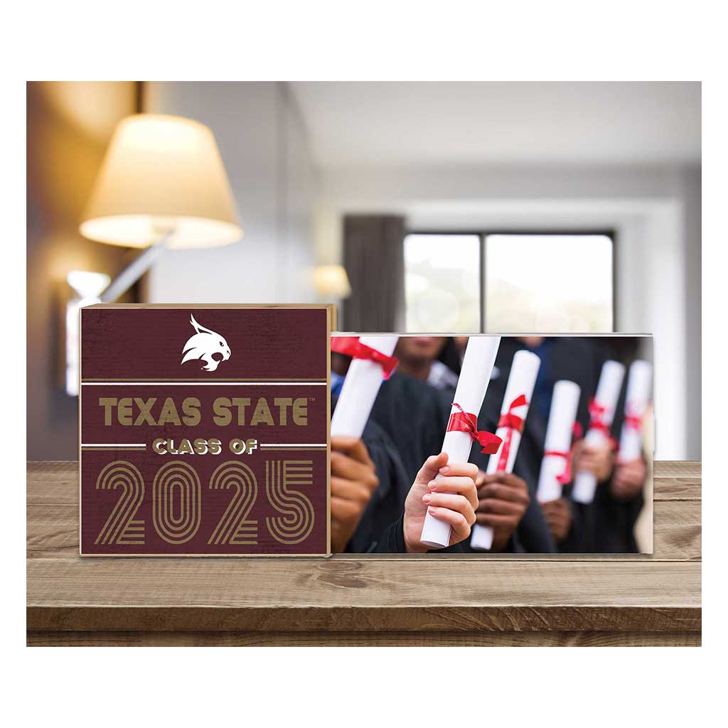 Texas State Bobcats Class of 2025 Floating Picture Frame