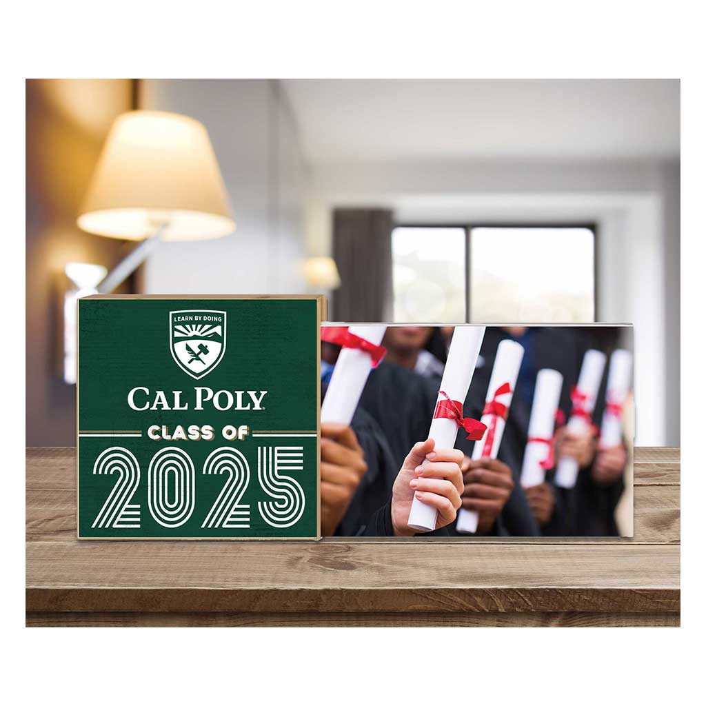 Cal Poly Mustangs Class of 2025 Floating Picture Frame