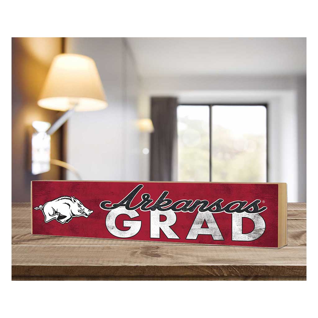 3x13 Arkansas Razorbacks Grad Block Sign
