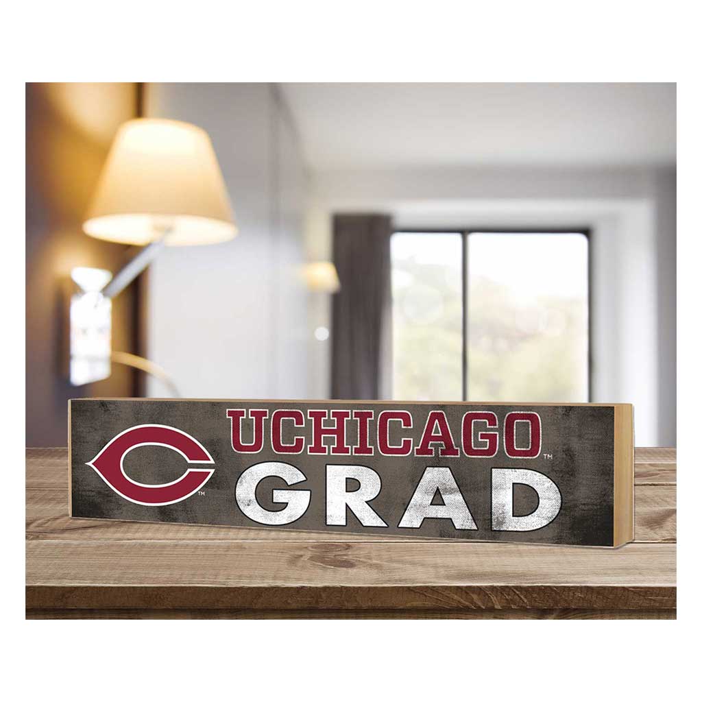 3x13 UChicago Maroons Grad Block Sign
