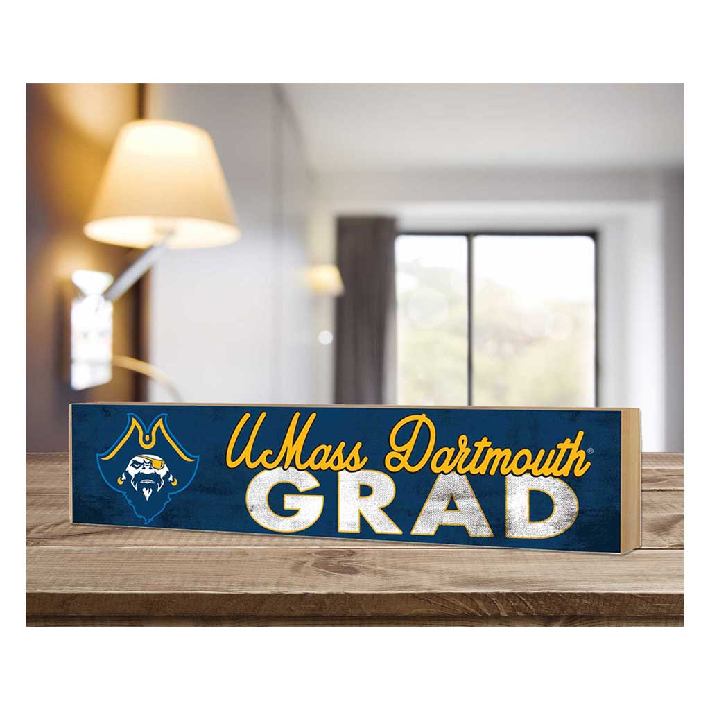 3x13 UMASS Dartmouth Corsairs Grad Block Sign