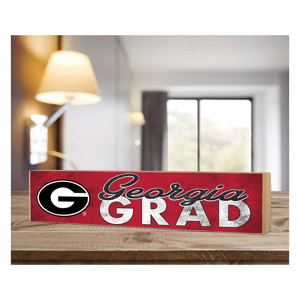 3x13 Georgia Bulldogs Grad Block Sign