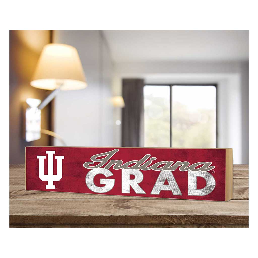 3x13 Indiana Hoosiers Grad Block Sign