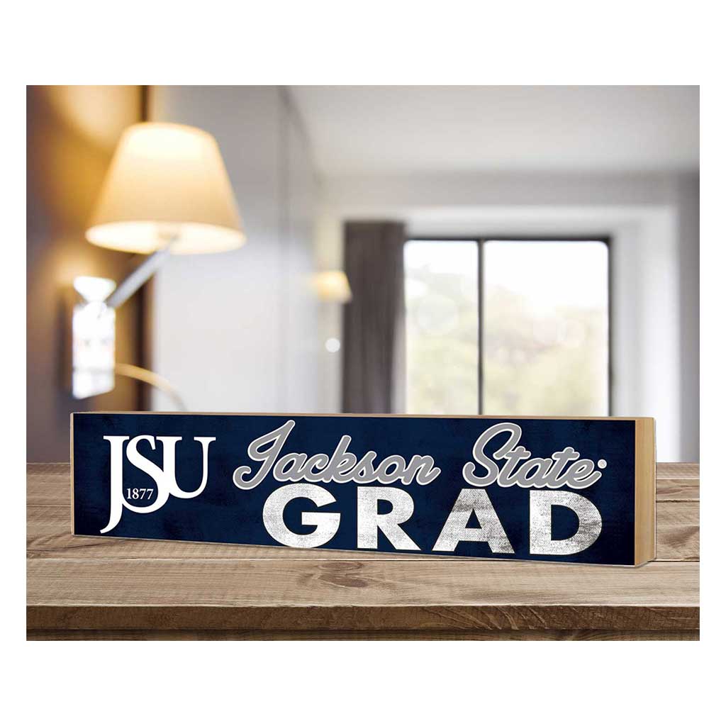 3x13 Jackson State Tigers Grad Block Sign