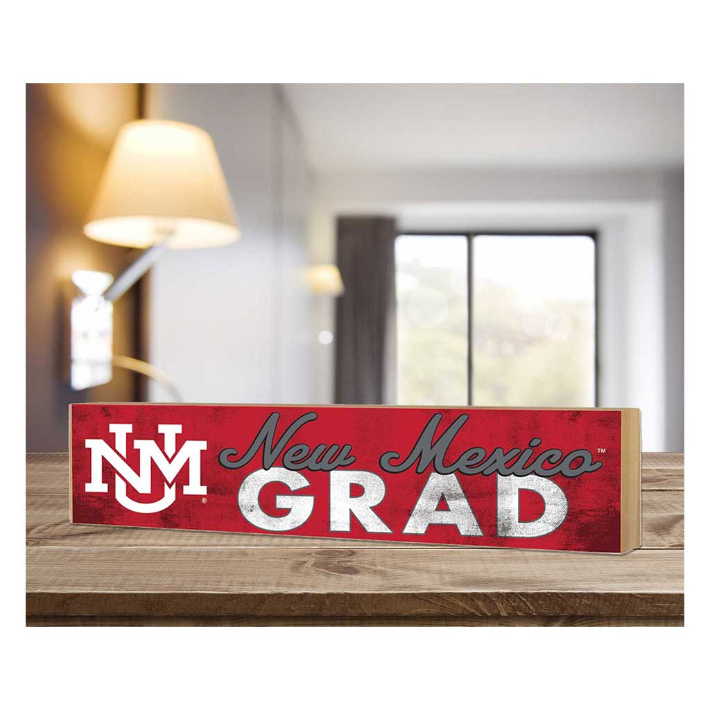 3x13 New Mexico Lobos Grad Block Sign