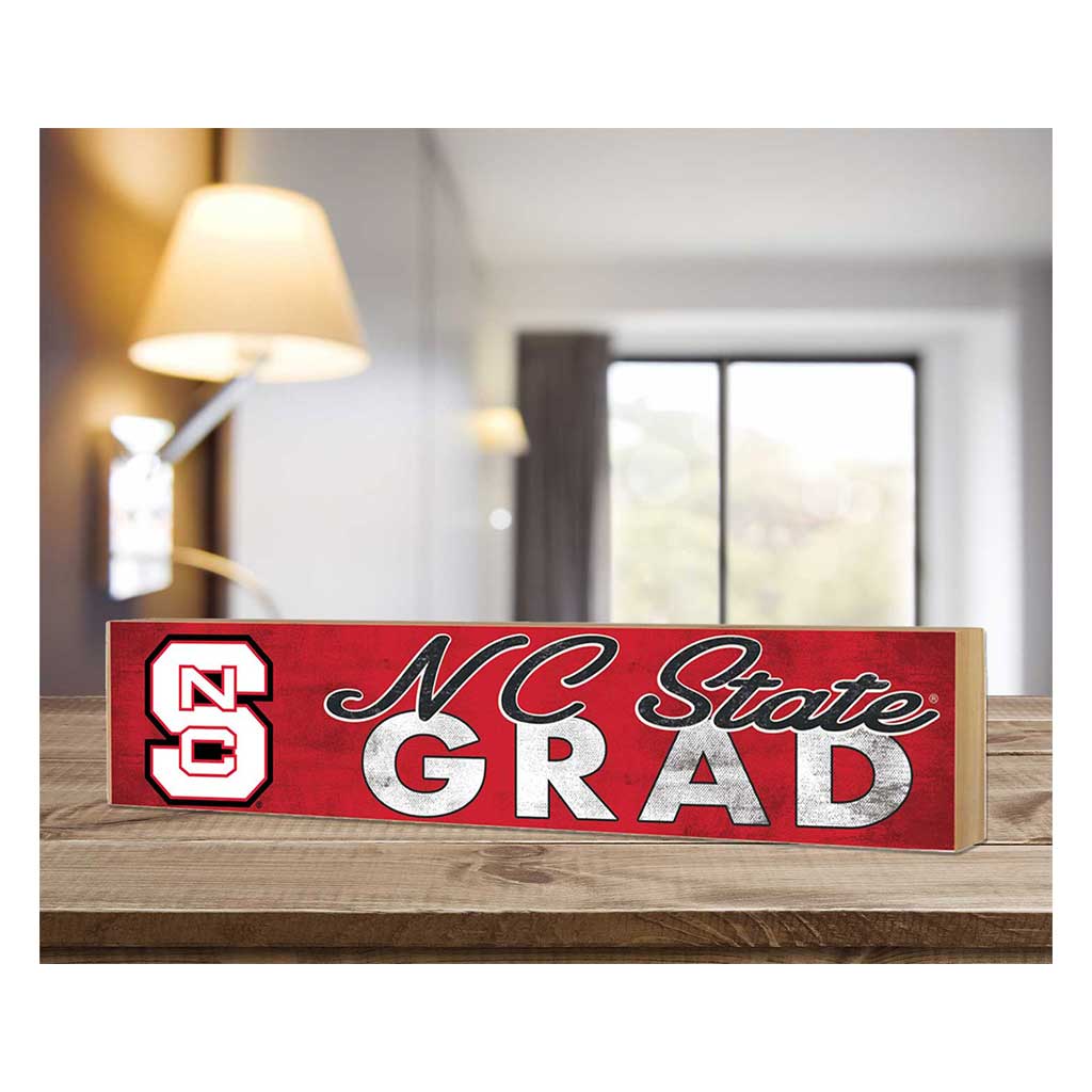 3x13 NC State Wolfpack Grad Block Sign