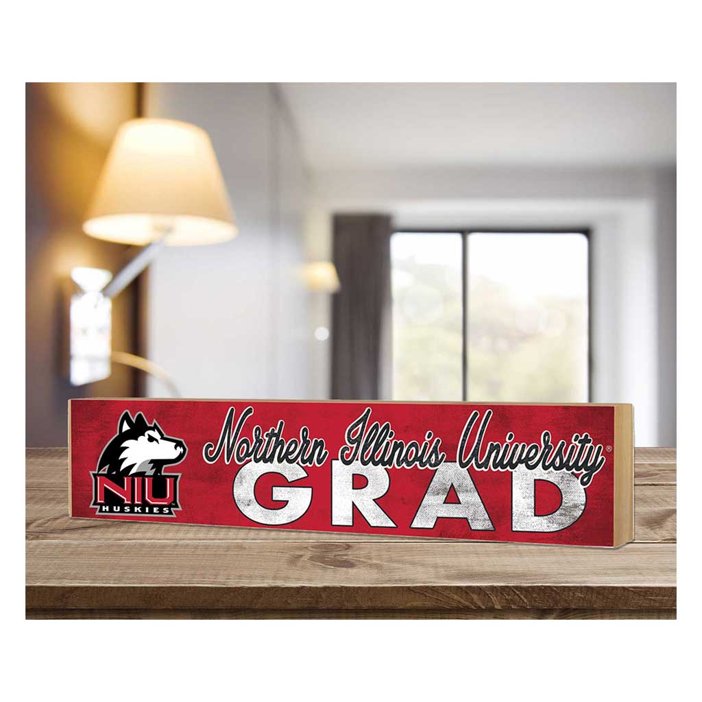 3x13 Northern Illinois Huskies Grad Block Sign